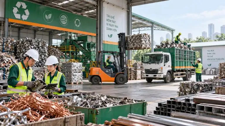 Năng lực thu mua và xử lý phế liệu