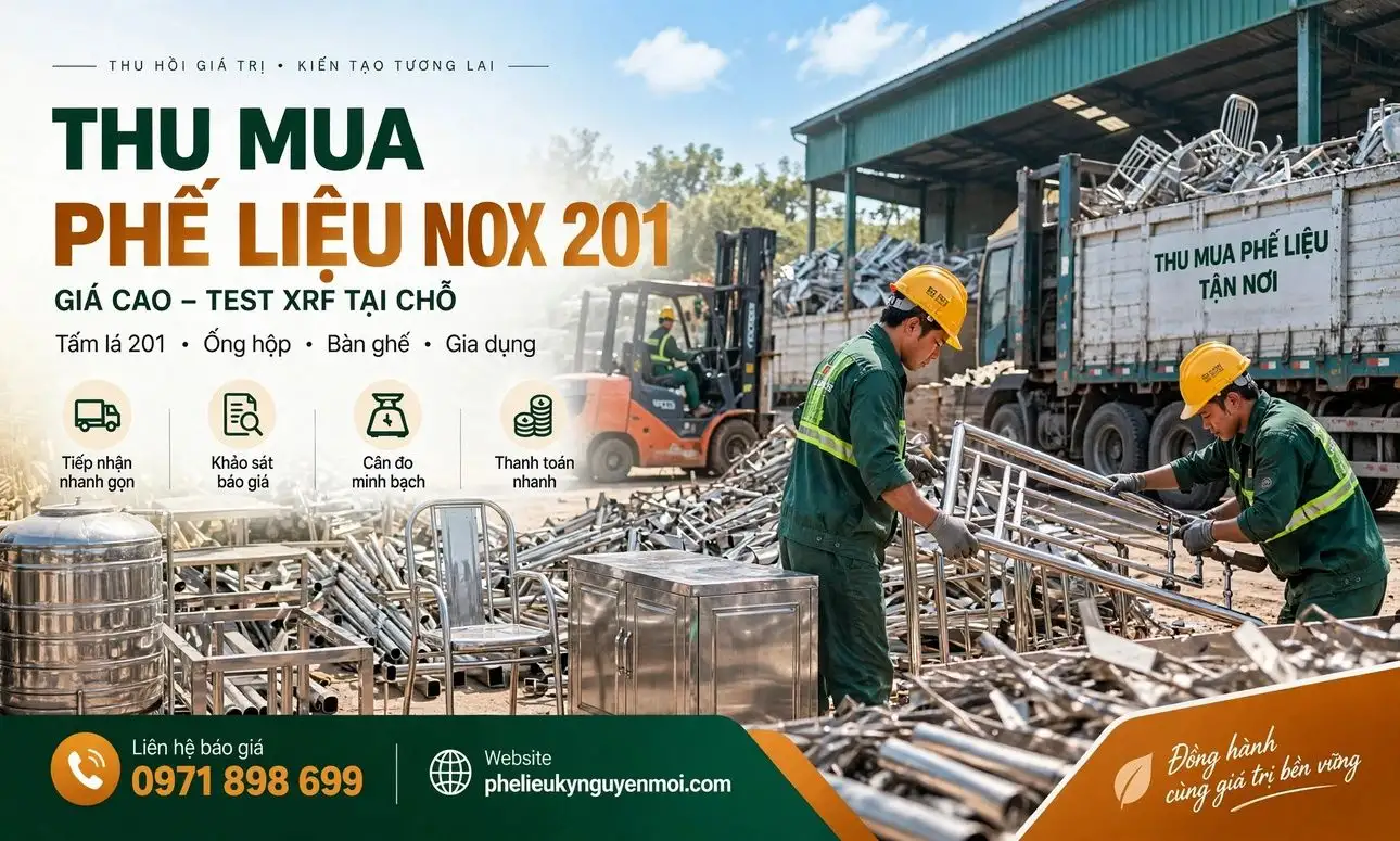 Thu Mua Phế Liệu Inox 201