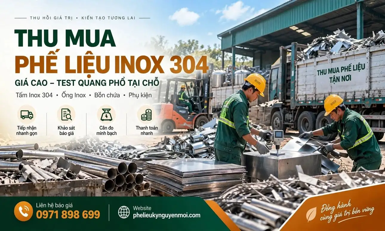 Thu Mua Phế Liệu Inox 304