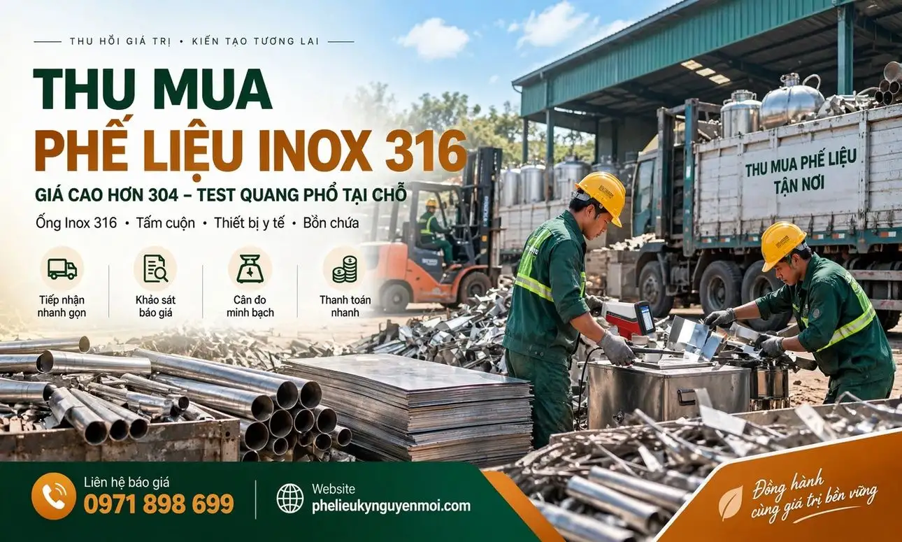 Thu Mua Phế Liệu Inox 316