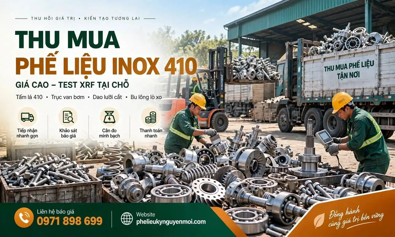 Thu Mua Phế Liệu Inox 410
