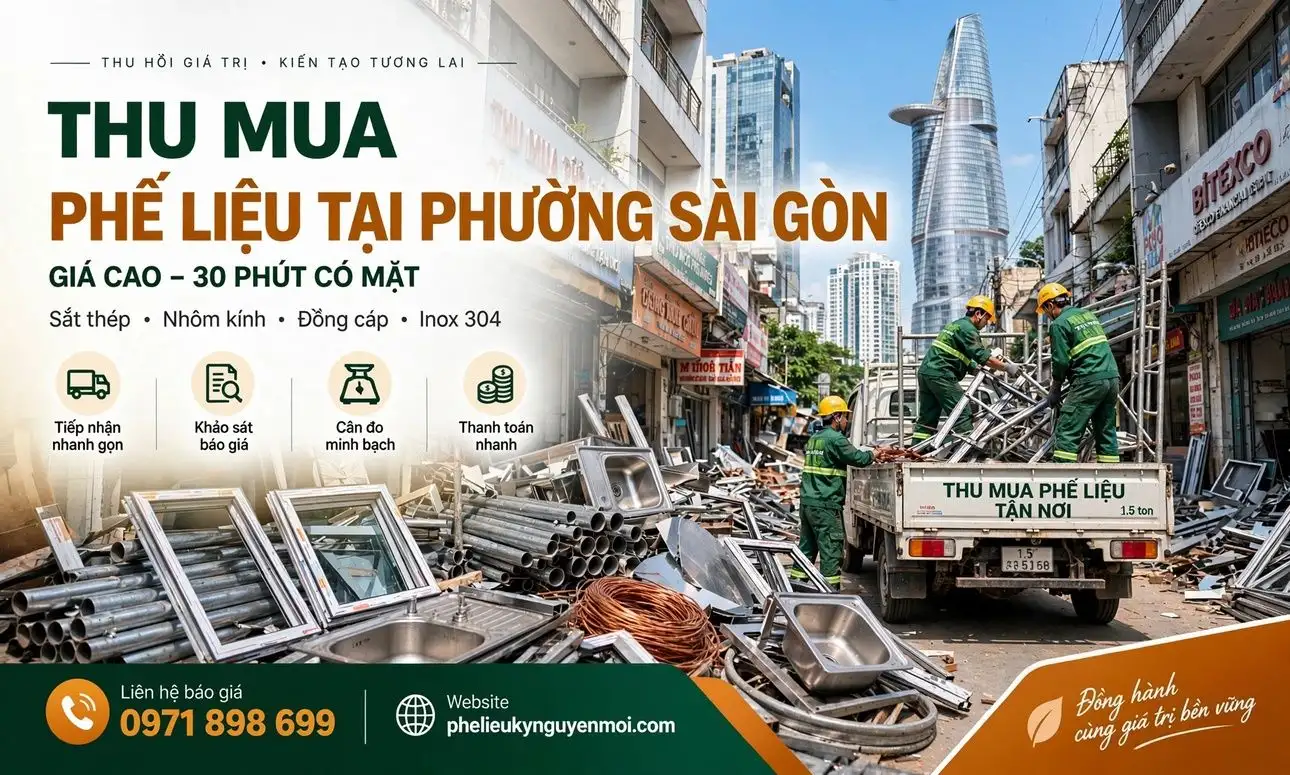 Thu Mua Phế Liệu Tại Phường Sài Gòn