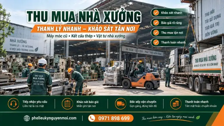 Thu mua nhà xưởng cũ