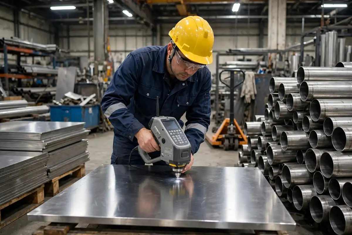 Thu mua phế liệu Inox 316 test quang phổ tại chỗ